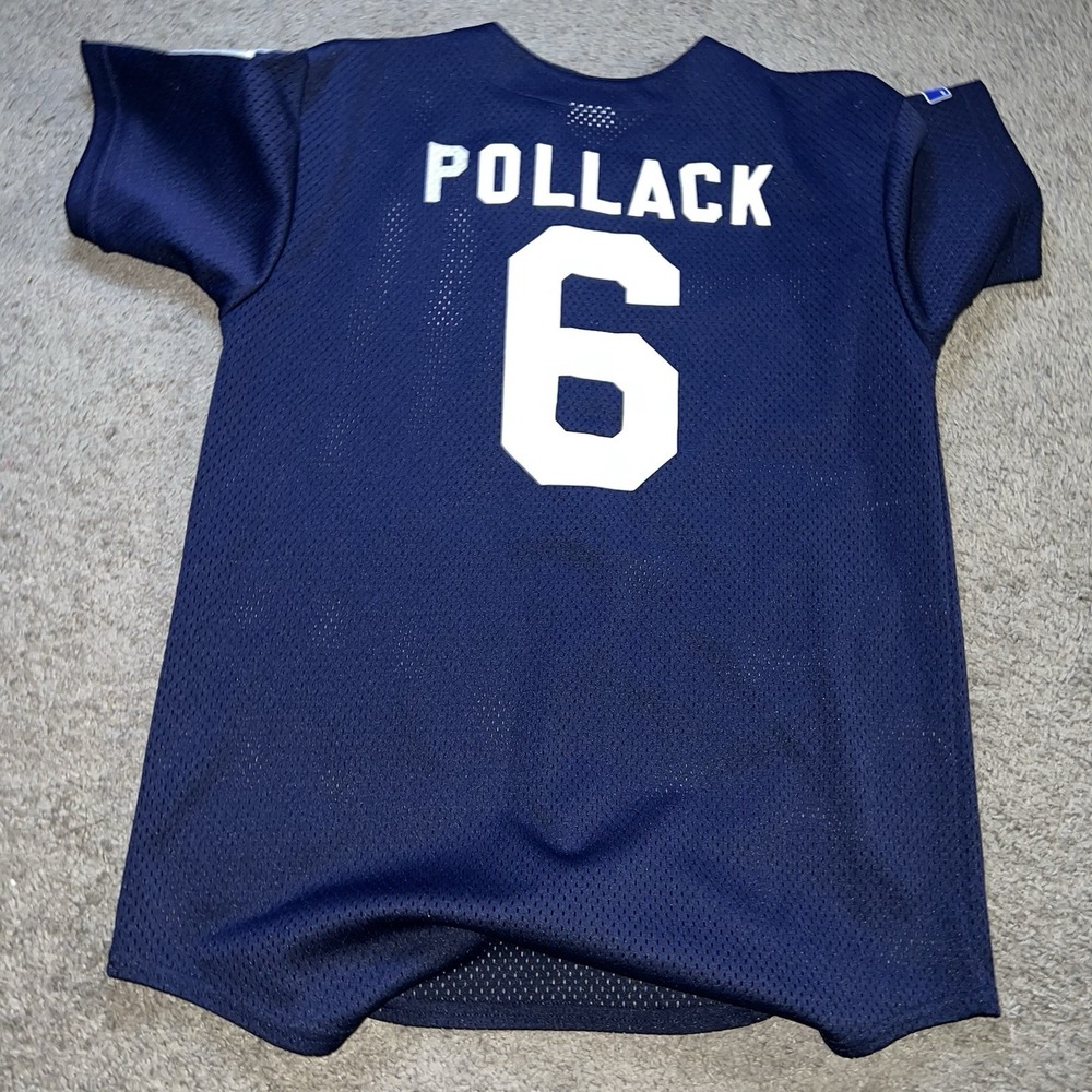 Vintage Majestic Detroit Tigers Authentic Mesh Jersey Women XL Navy Blue - Picture 5 of 6